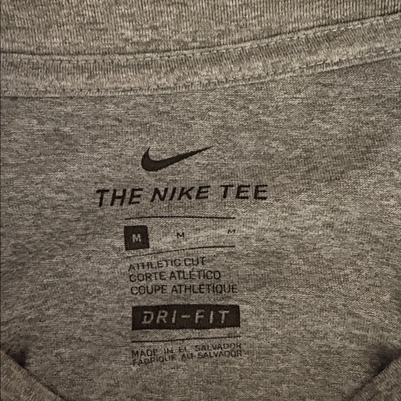 Jordan Men's Gray Michigan Long Sleeve Tee - Picture 4 of 4